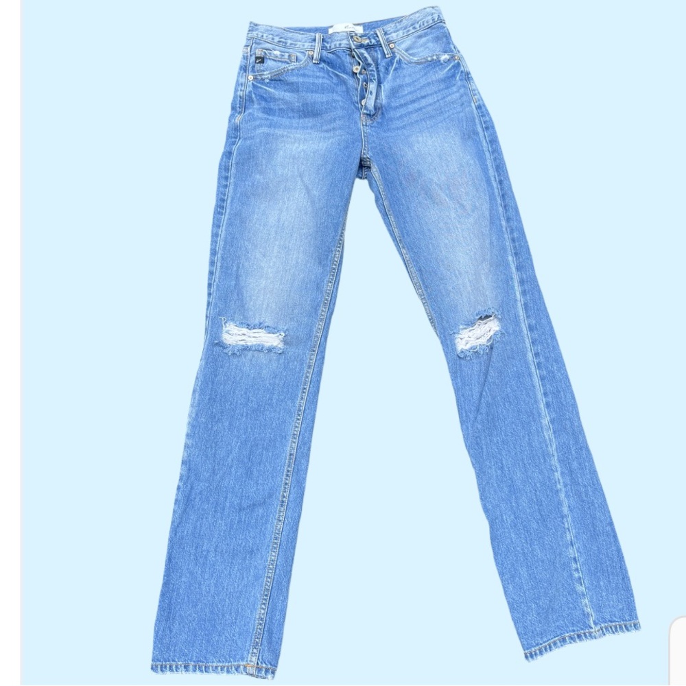 KanCan Women’s Distressed Blue Jeans